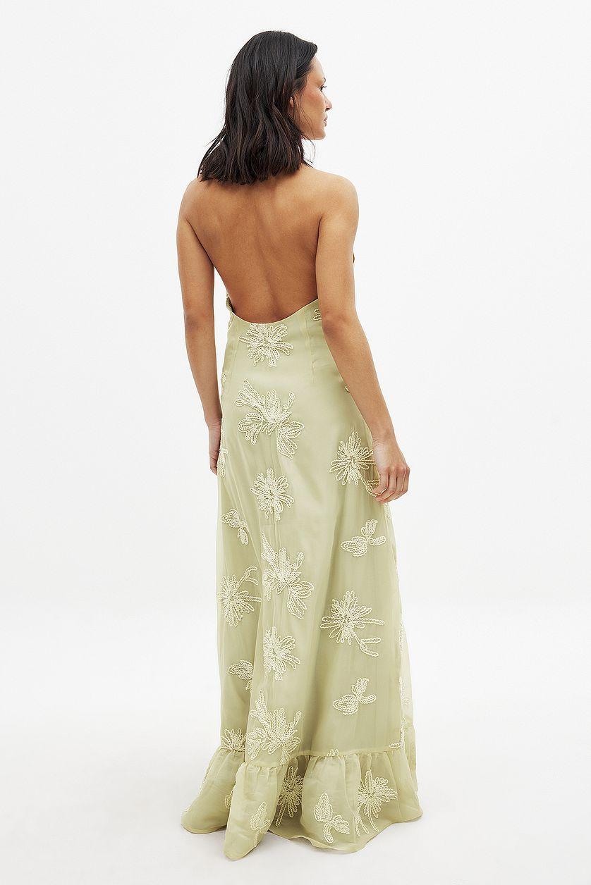 Embellished Halterneck Maxi Dress Product Image
