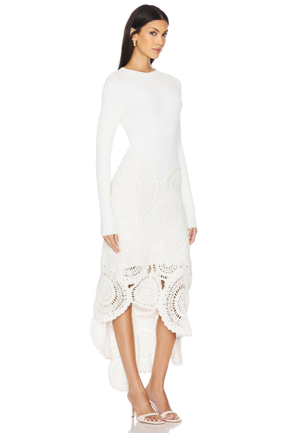 Mosaic Crochet Midi Dress Aje Product Image
