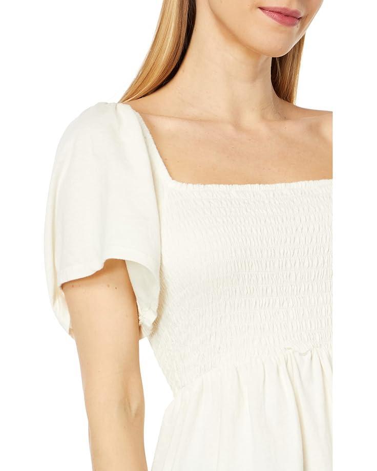 Striped Cotton Jersey Puff-Sleeve Tee Product Image