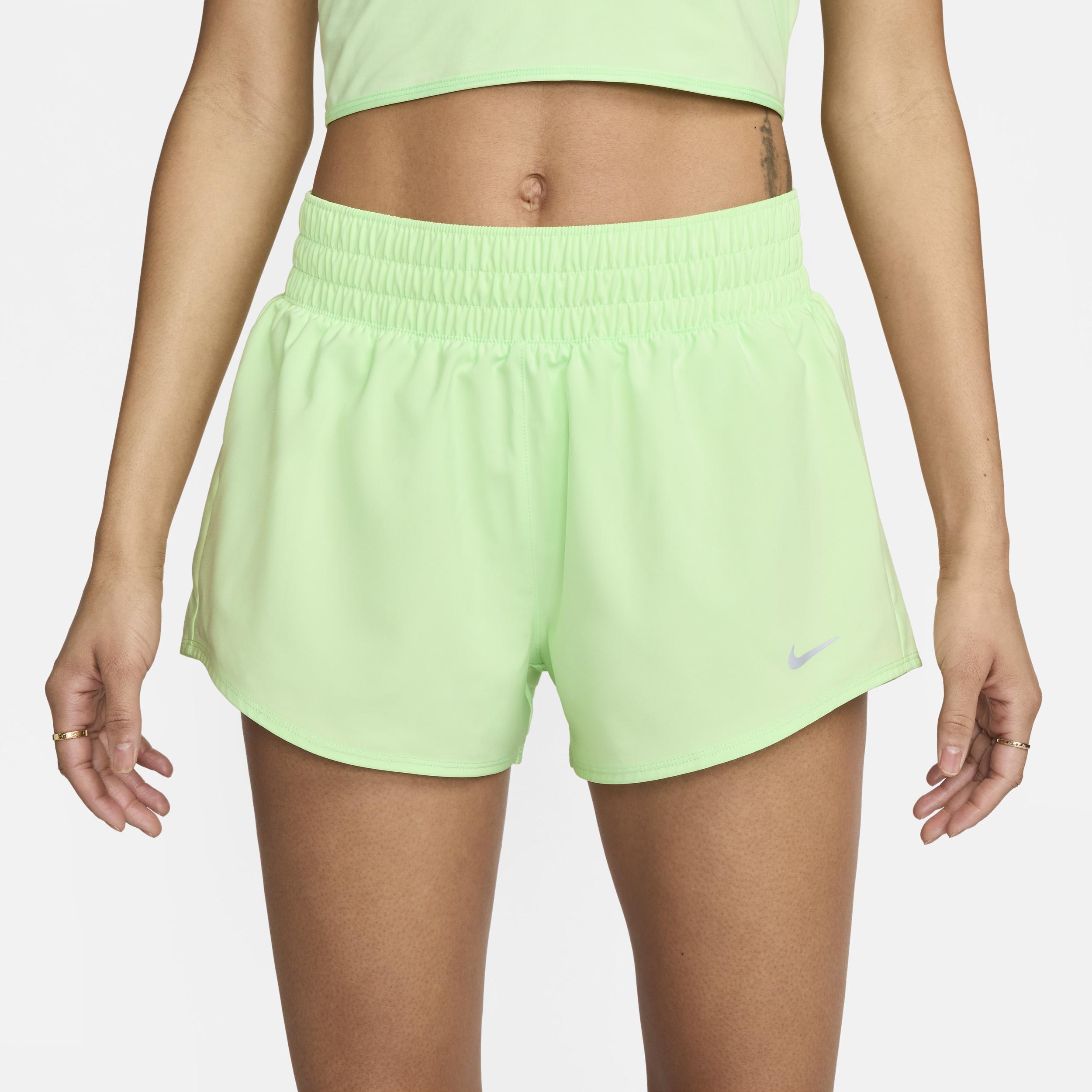 Nike Womens One Dri-FIT Mid-Rise 3 Brief-Lined Shorts Product Image