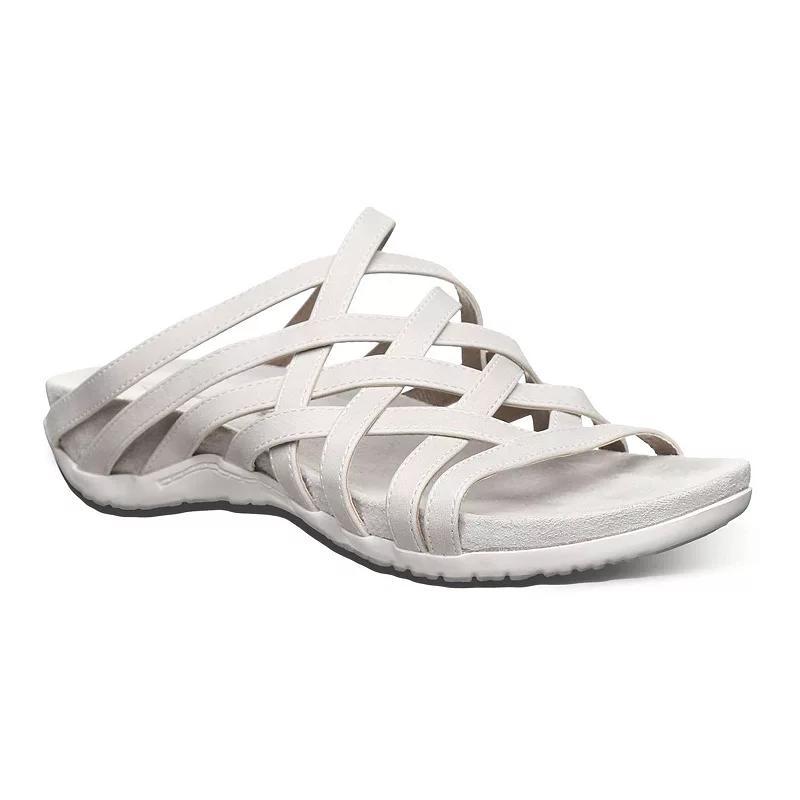 Bearpaw Zinnia Women's Strappy Slide Sandals, Size: 10, White Product Image