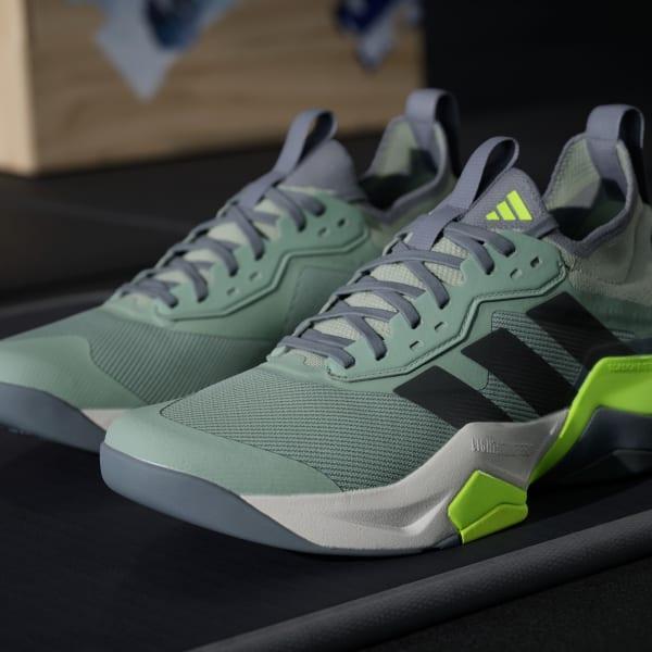 adidas Rapidmove ADV 2 HIIT training shoes Silver Green 11 Mens Product Image