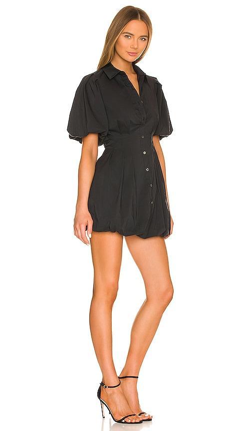 Cleo Polin Balloon-Sleeve Pleated Mini Dress Product Image