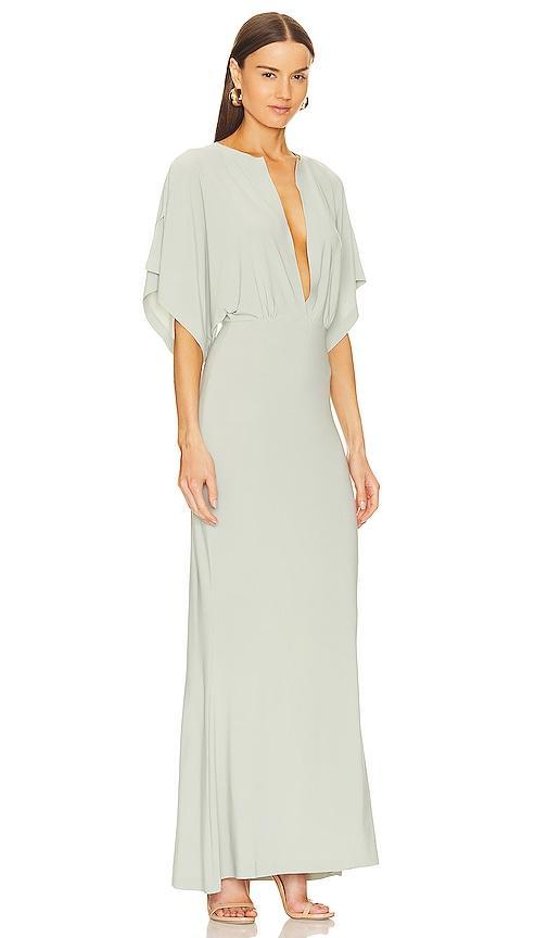 Norma Kamali Obie Gown in Sage Product Image
