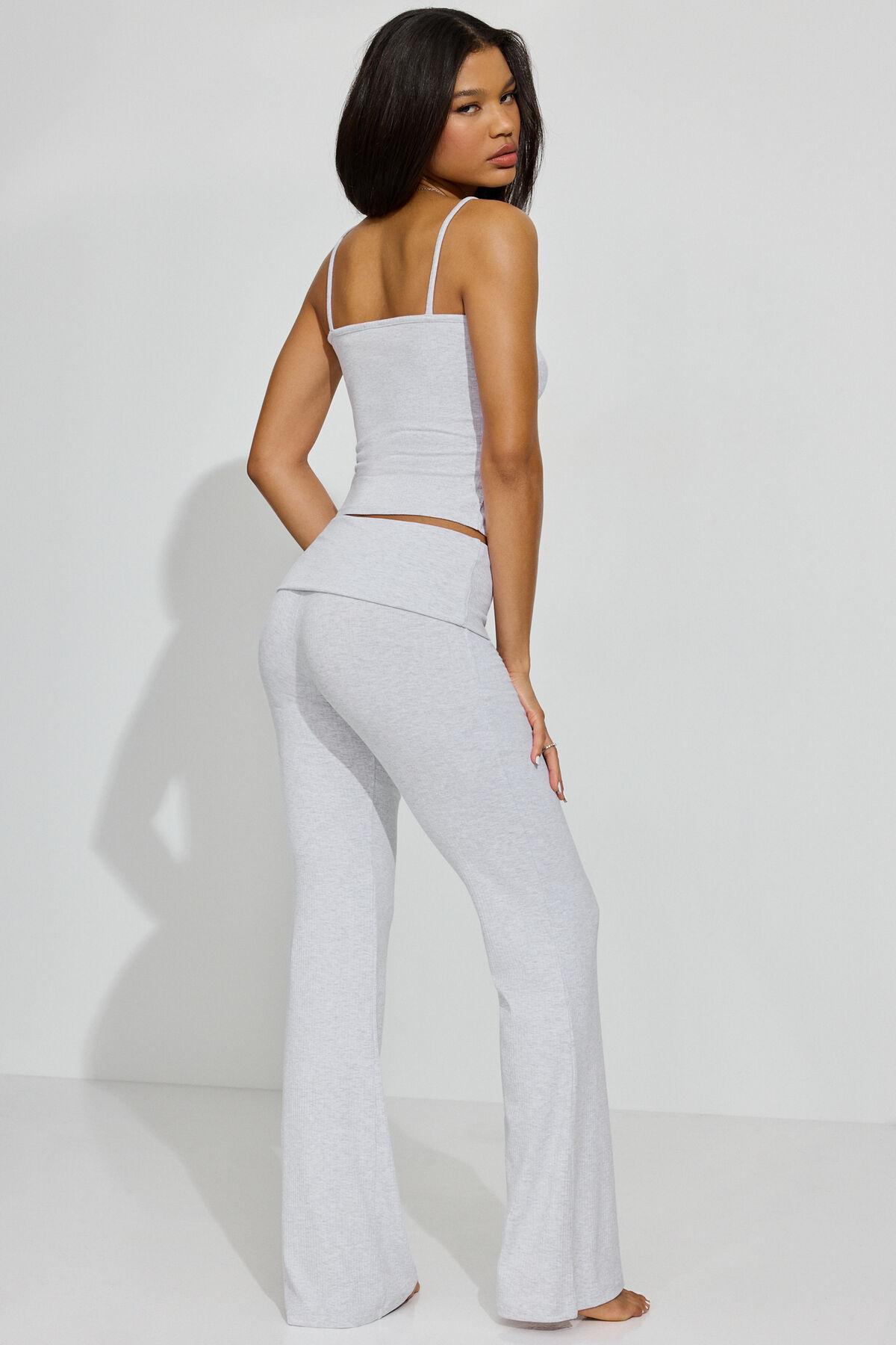 Rib Foldover Pants Product Image