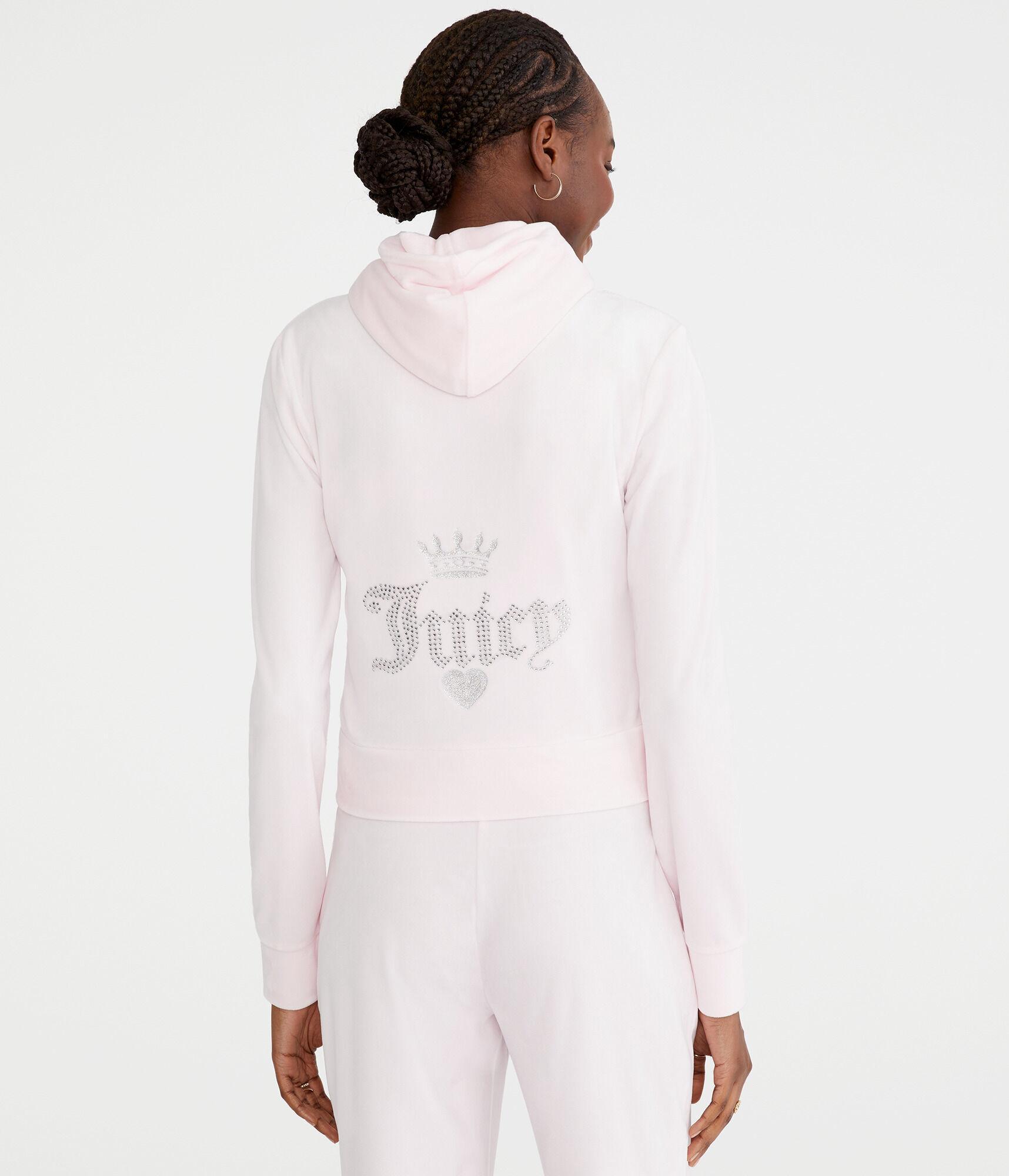 Juicy Couture Bling Velour Full-Zip Hoodie Product Image