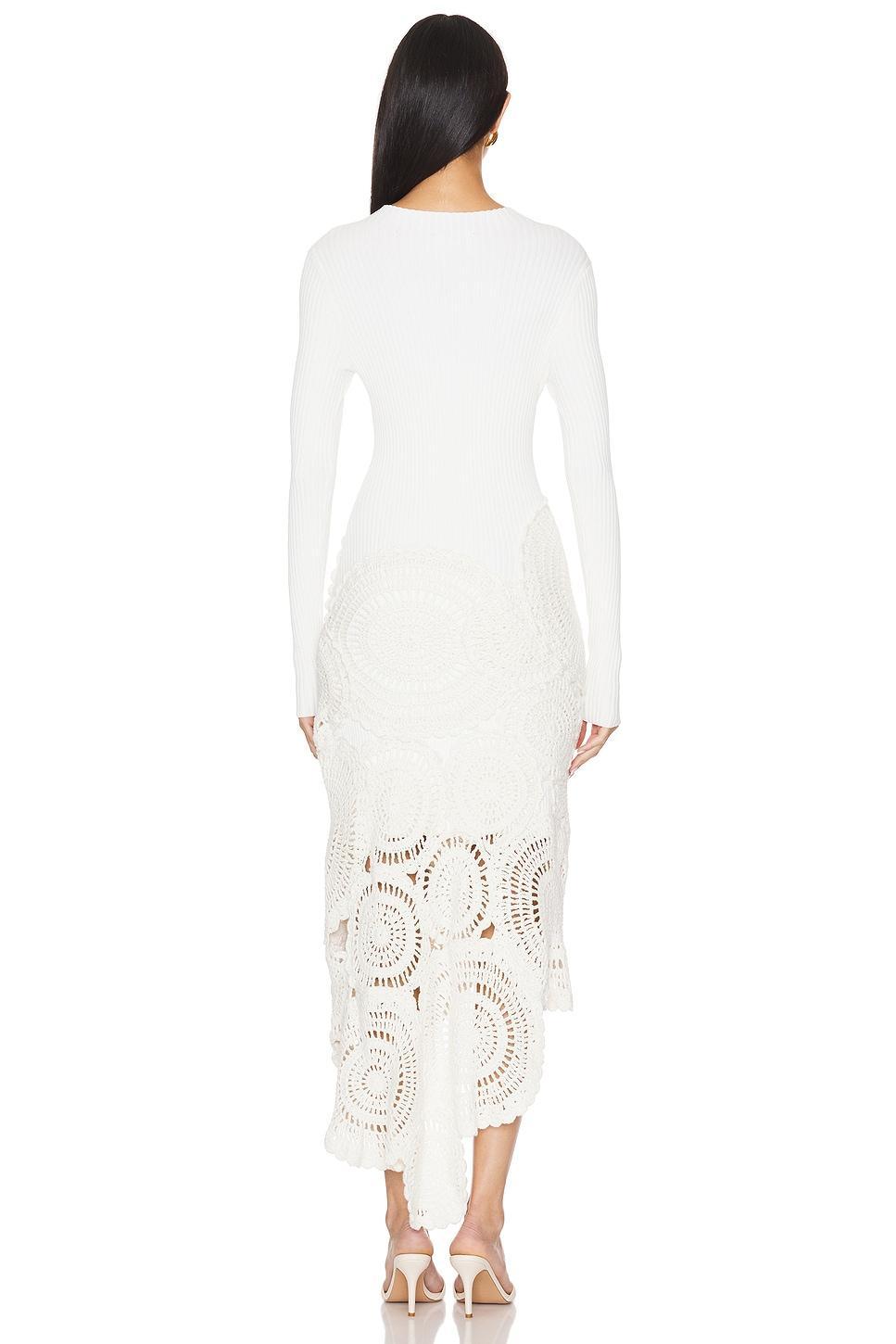 Mosaic Crochet Midi Dress Aje Product Image