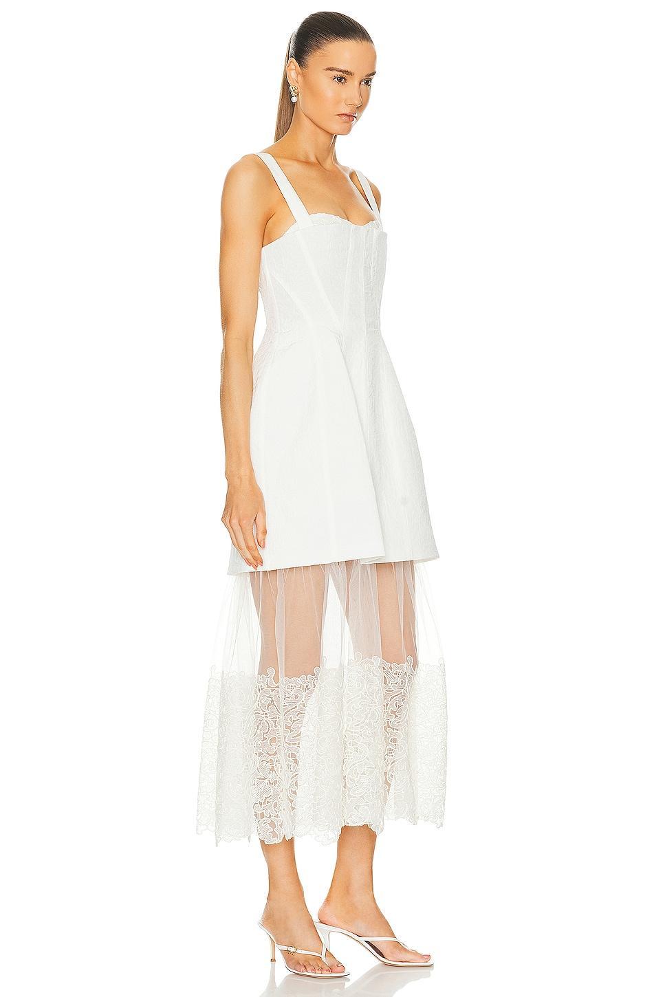 SIMKHAI Callan Bustier Midi Dress Size 0, 2, 8. Product Image