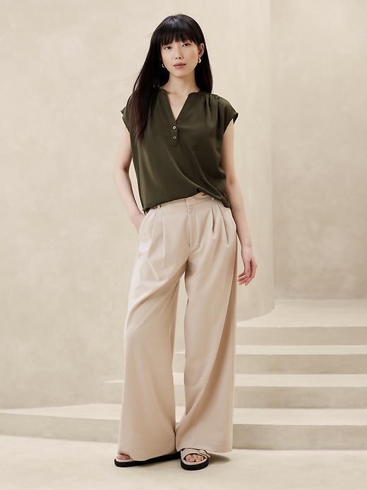 Button Dolman Blouse Product Image