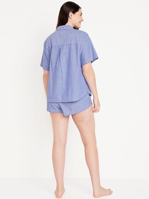 Poplin Pajama Short Set Product Image