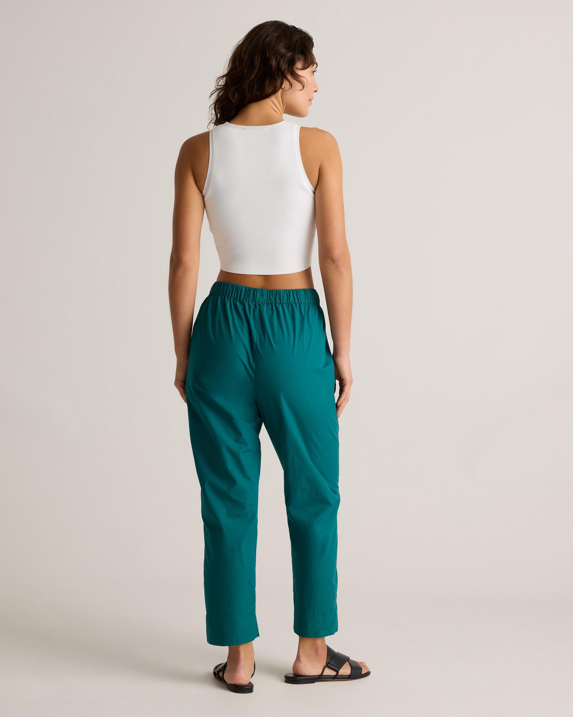 100% Organic Cotton Poplin Pull-On Pants  Product Image