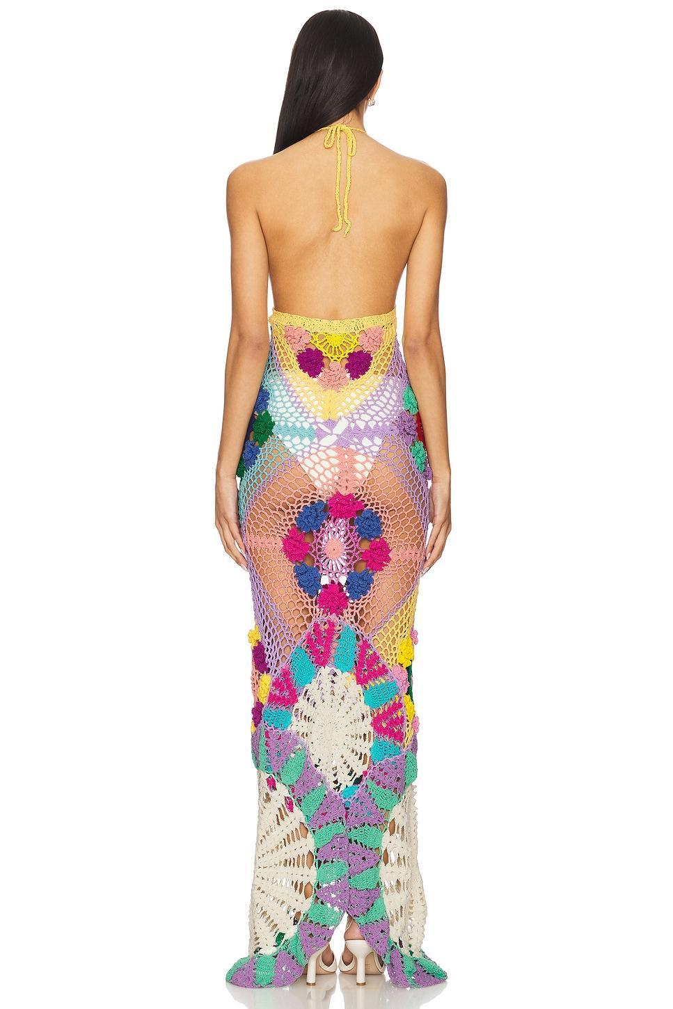 Rowan Crochet Maxi Dress Oceanus Product Image