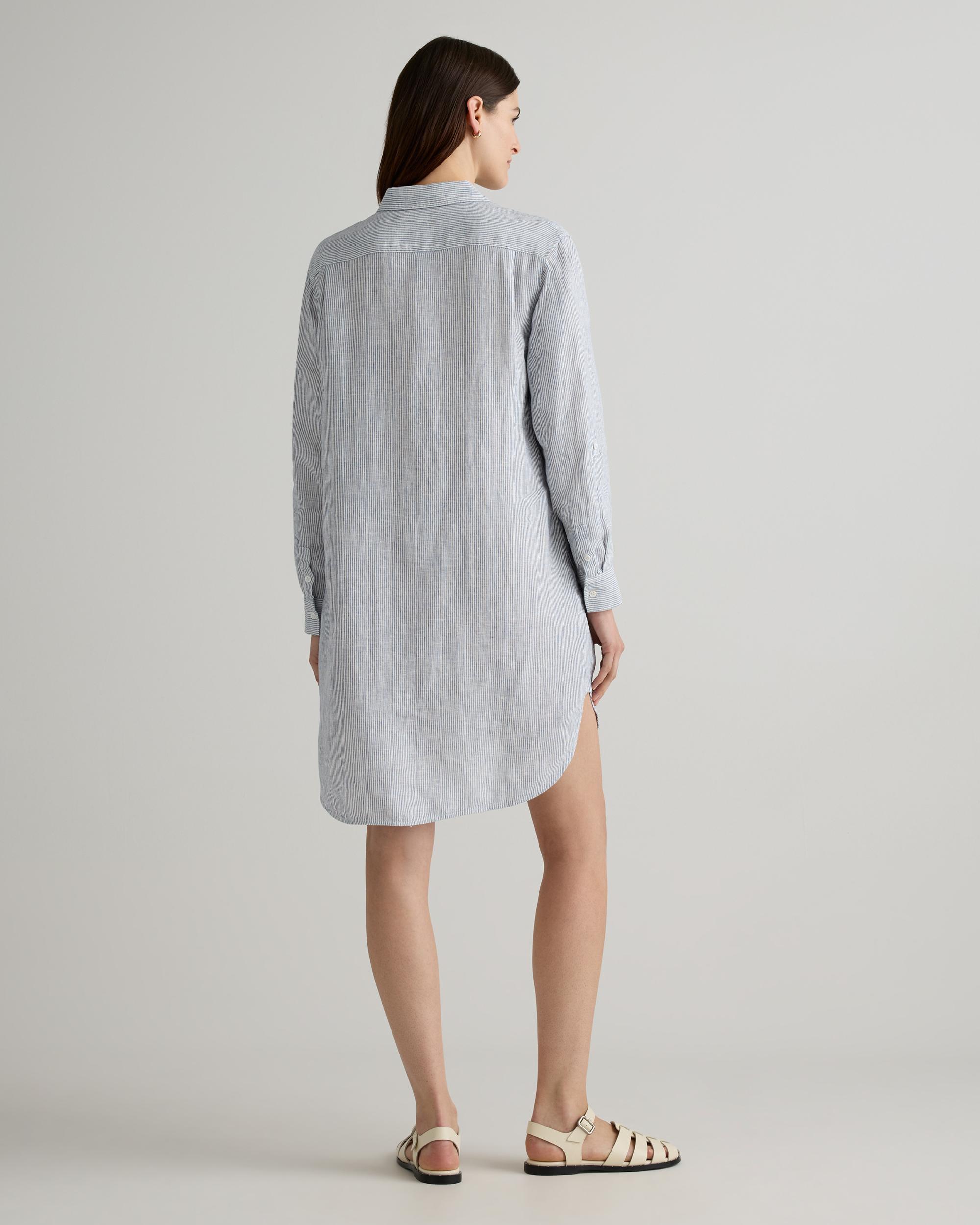 Quince | Women's 100% European Linen Shirt Dress Organic Linen Product Image
