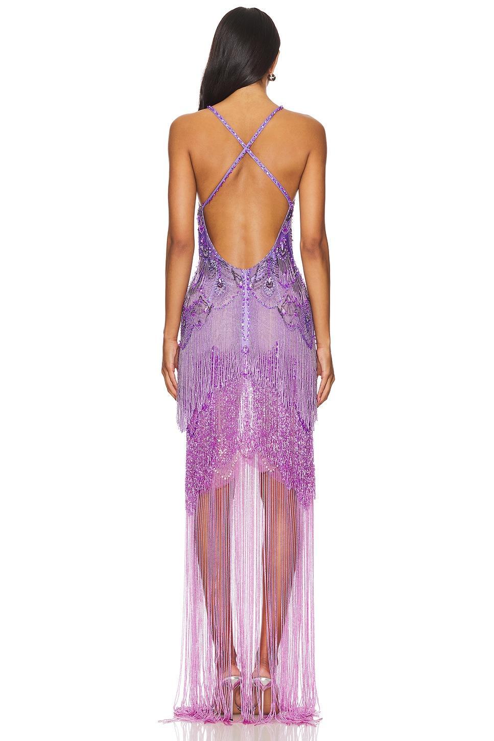 Hand Beaded Gown PatBO Product Image