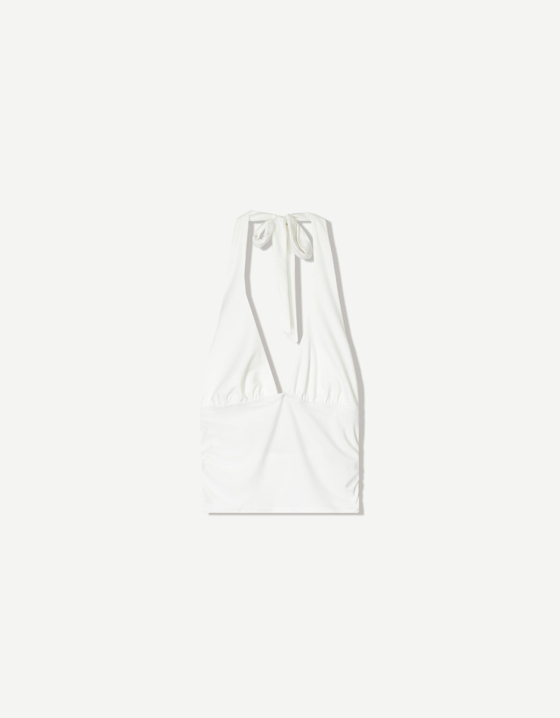 Gathered halter top Product Image