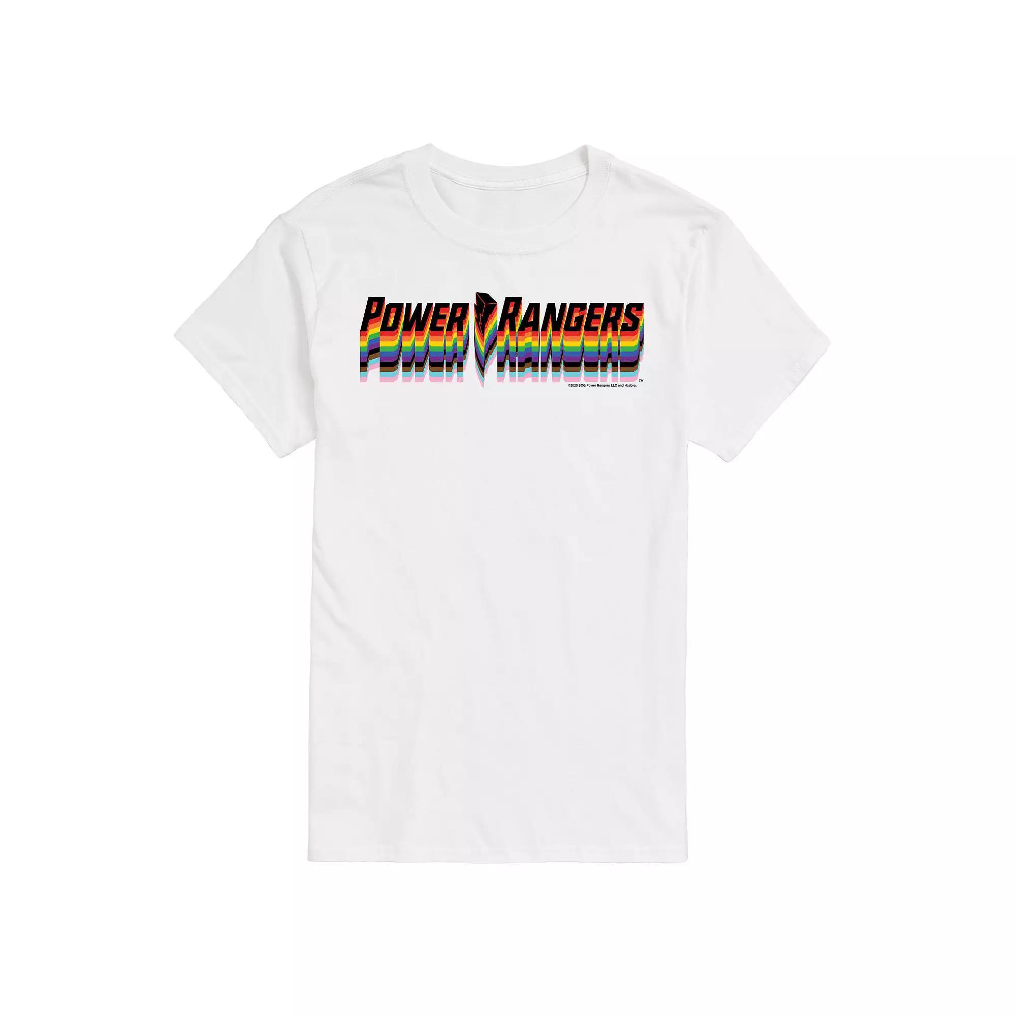 Mens Power Rangers Pride Logo Graphic Tee Product Image