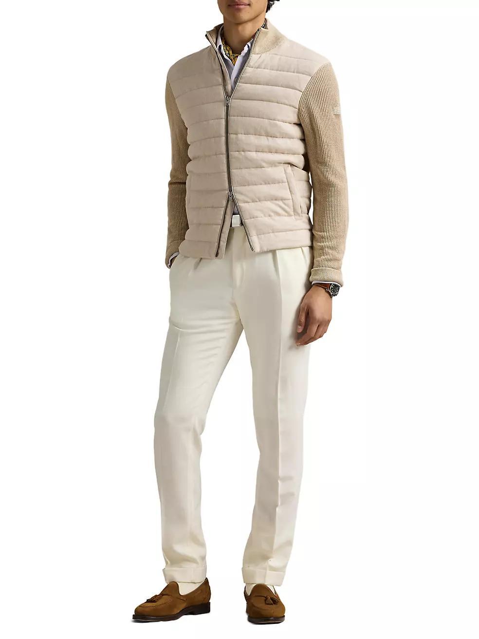 Hybrid Linen Full-Zip Sweater Product Image