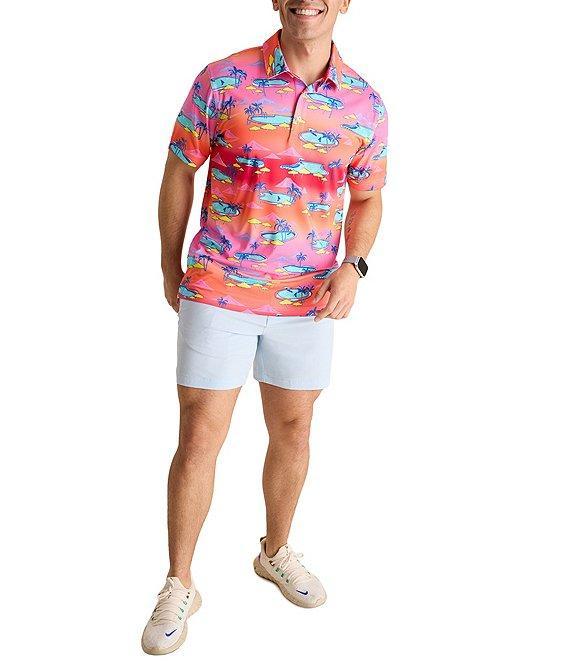 Chubbies Offsite '24 Short Sleeve Printed Peformance Polo Shirt Product Image