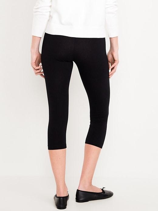 High Waisted Cropped Leggings 3-Pack Product Image