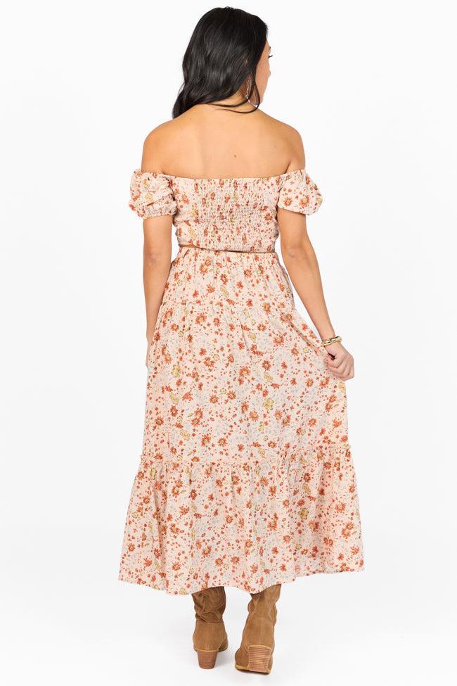 The Same Hymn Multi Printed Off The Shoulder Top and Skirt Set Product Image