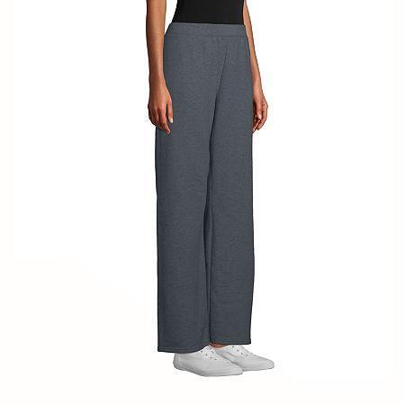 Hanes EcoSmart Womens Fleece Sweatpants with Open Bottom Legs, 30.5 Light Steel S Product Image