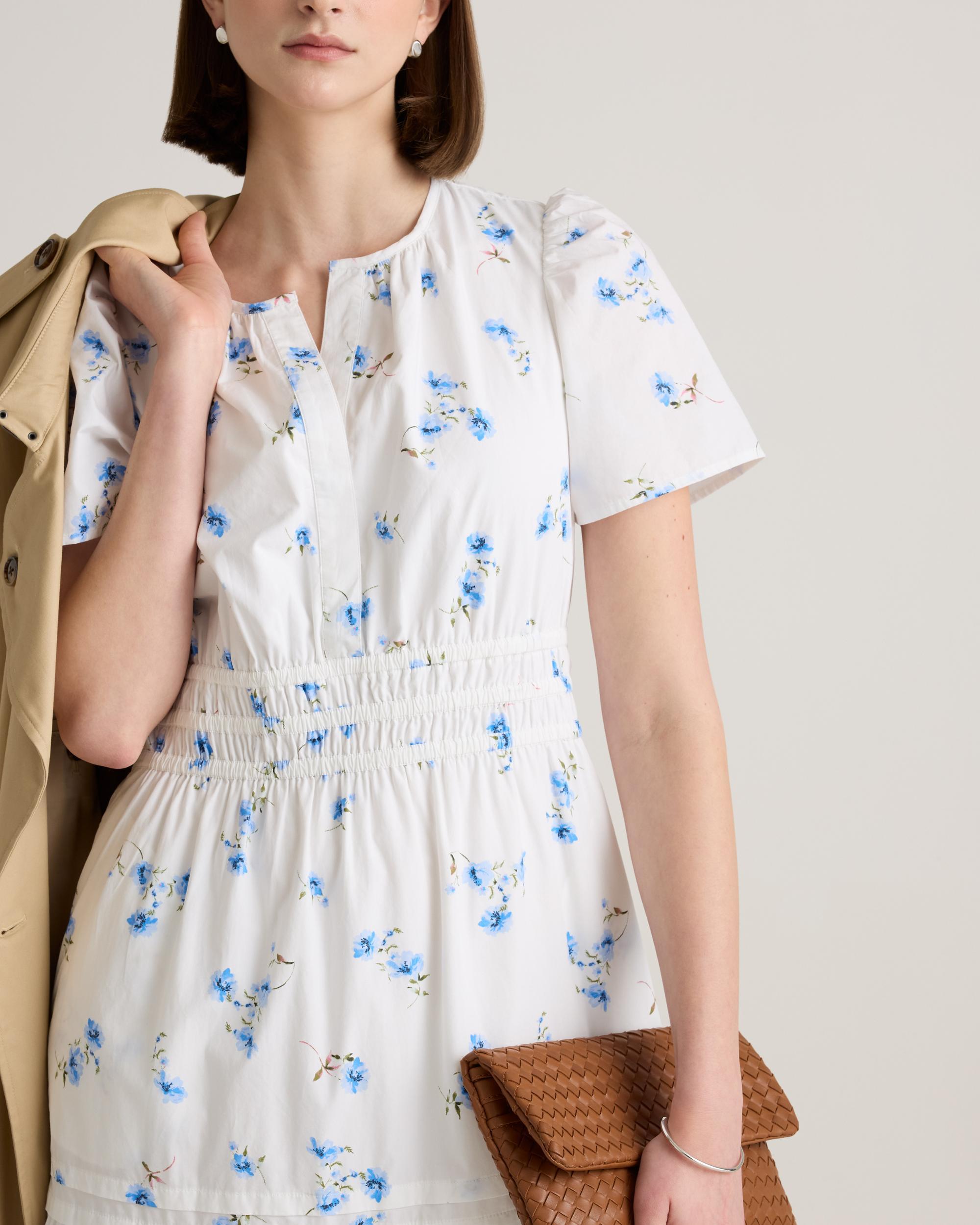 Quince | Women's Poplin Tiered Maxi Dress Cotton Product Image