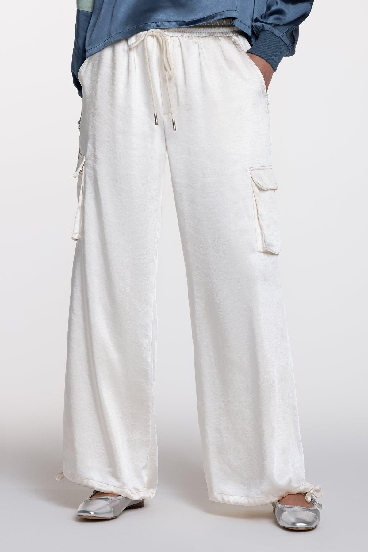Camila Satin Cargo Pants Product Image