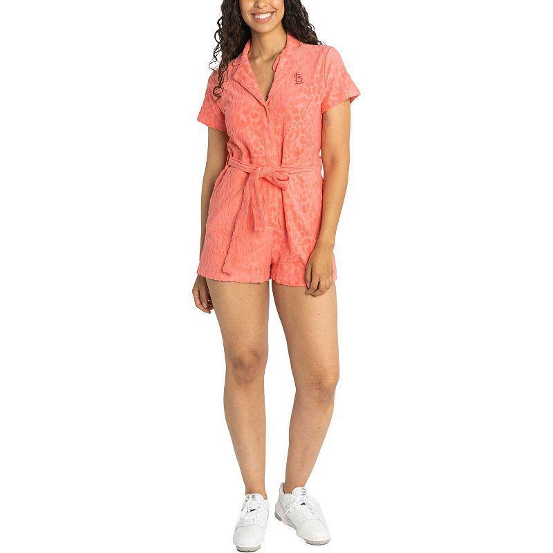Women's Lusso Blue Los Angeles Dodgers Trixie Cheetah Romper, Size: Small Product Image
