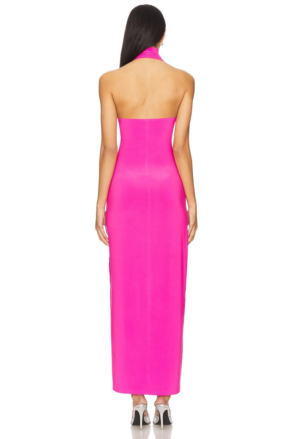 x REVOLVE Halter Turtleneck Side Slit Gown Norma Kamali Product Image