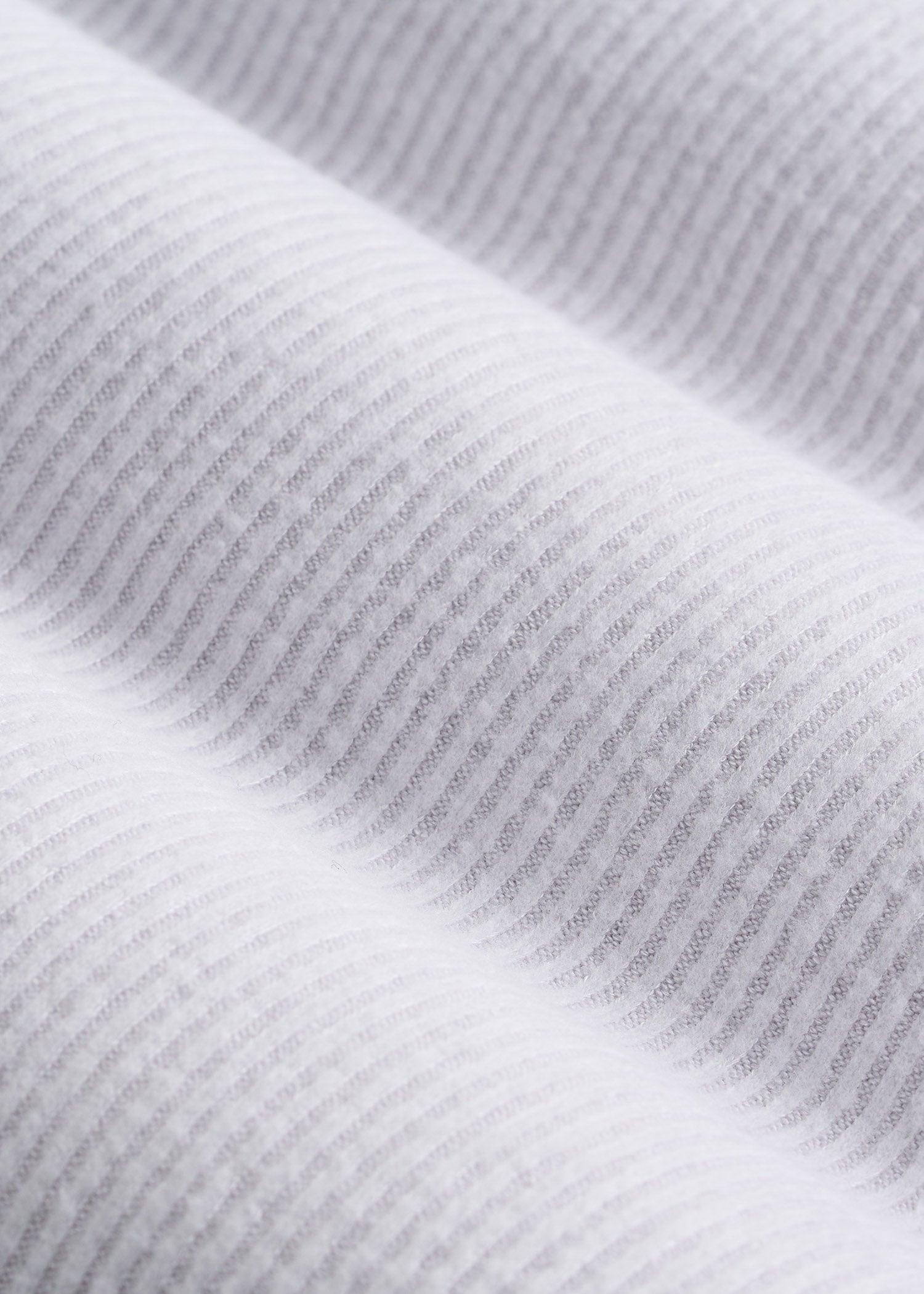 Ribbed Henley Top for Tall Women in Cloud White Female Product Image