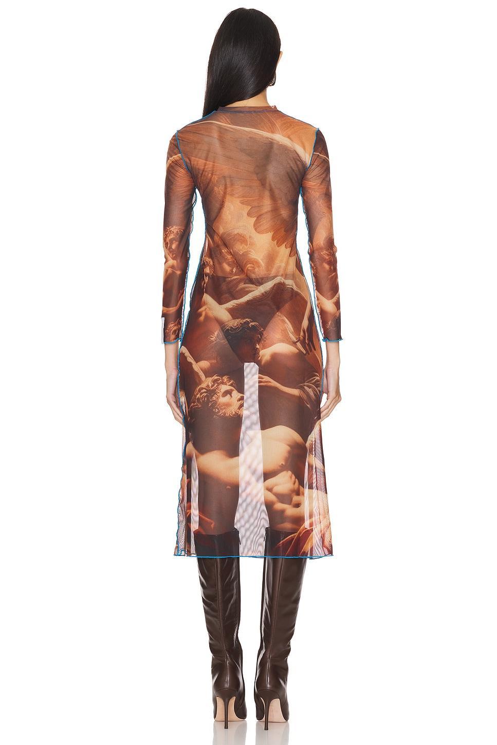 Renaissance Printed Jersey Dress ROKH Product Image