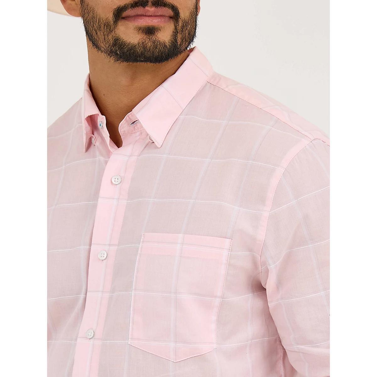 Men's Cody Johnson One Pocket Button Down Shirt in Gray Contrast Product Image