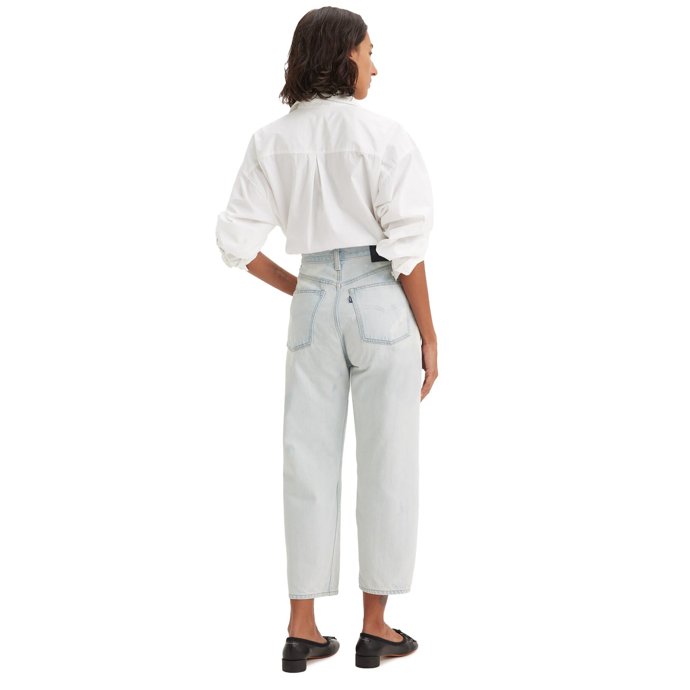 WOMEN'S MIJ BARREL JEANS LIGHT WASH | Bodega Product Image