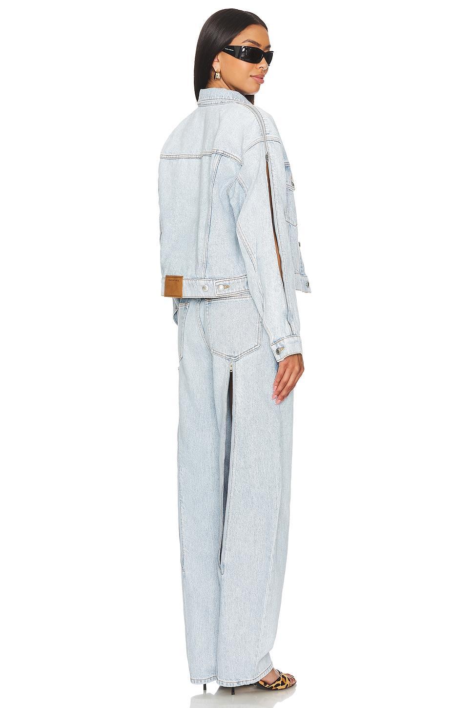 Zipped Sleeve Rounded Trucker Jacket Alexander Wang Product Image