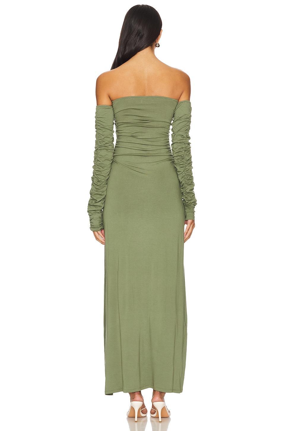 Ruched Long Sleeve Maxi Dress SWF Product Image