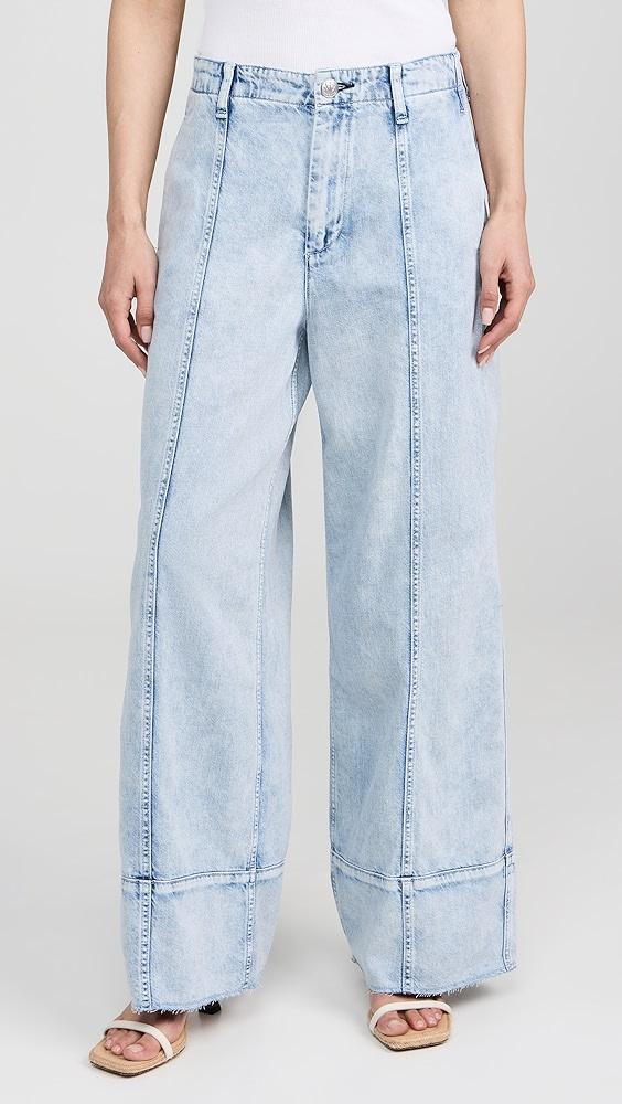 rag & bone Featherweight Arianna Ankle Palazzo Jeans | Shopbop Product Image