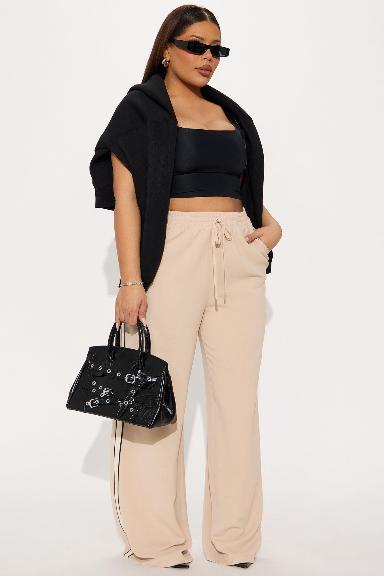 Nancy Track Trouser Pant - Tan Product Image