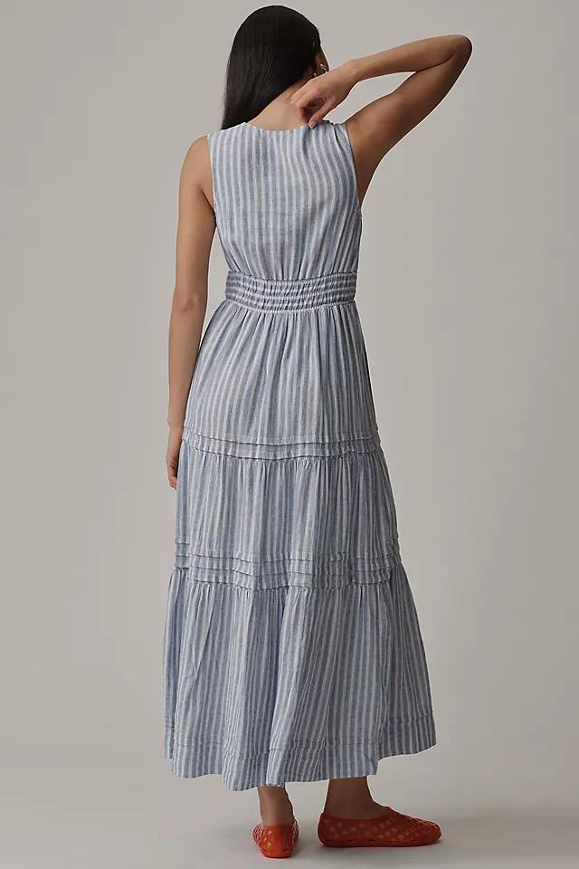 The Somerset Maxi Dress: Sleeveless Linen Blend Edition Product Image