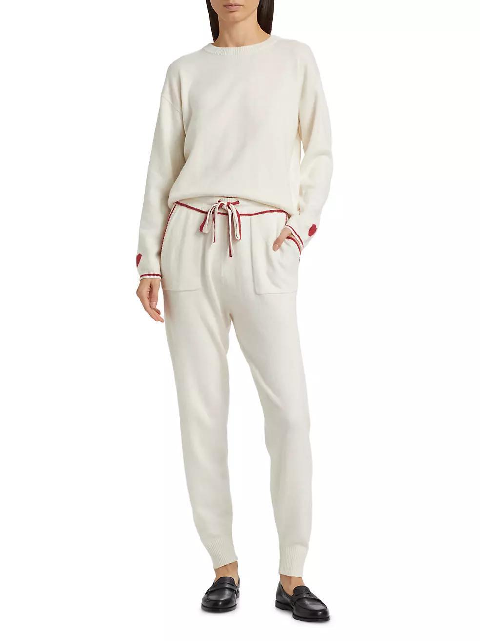 Elizabeth Sweater Cotton-Blend Joggers Product Image