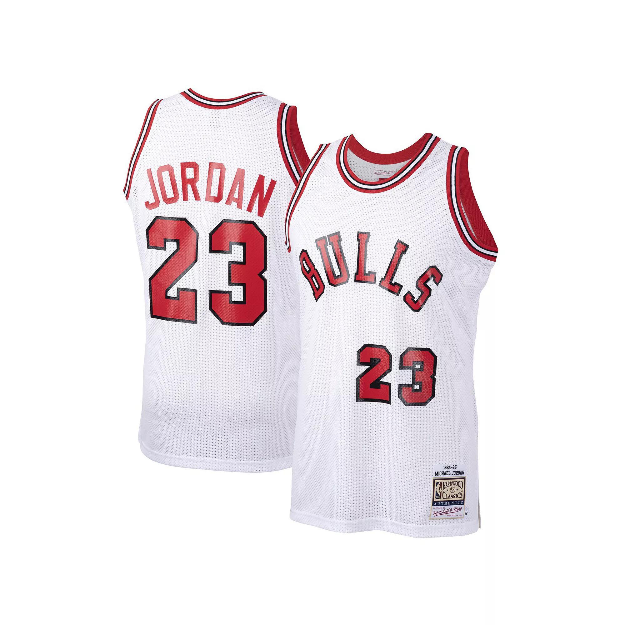 Mens Mitchell & Ness Michael Jordan Chicago Bulls 1984-85 Hardwood Classics Rookie Authentic Jersey Product Image
