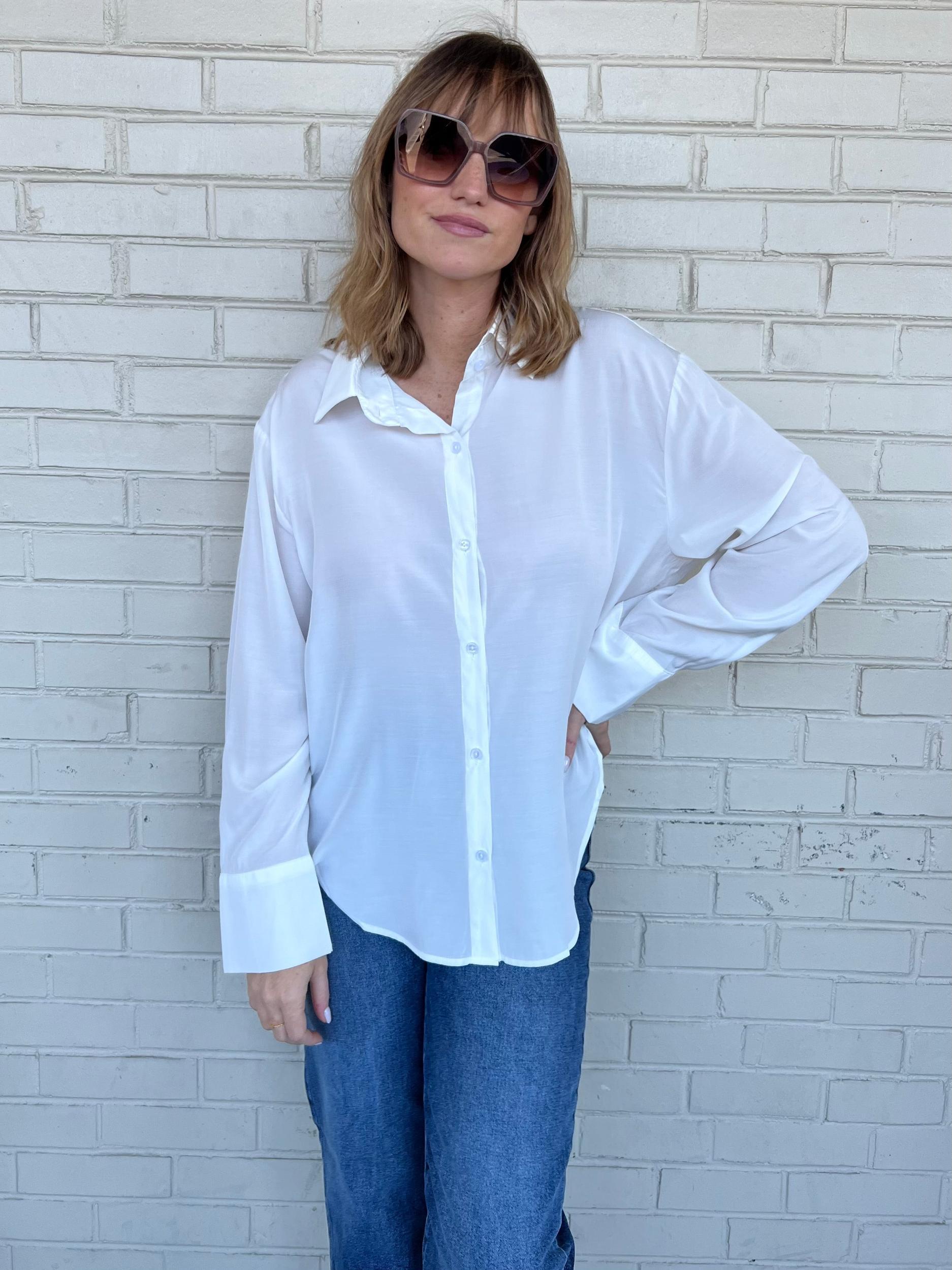 Modern Love Button Down Blouse Product Image