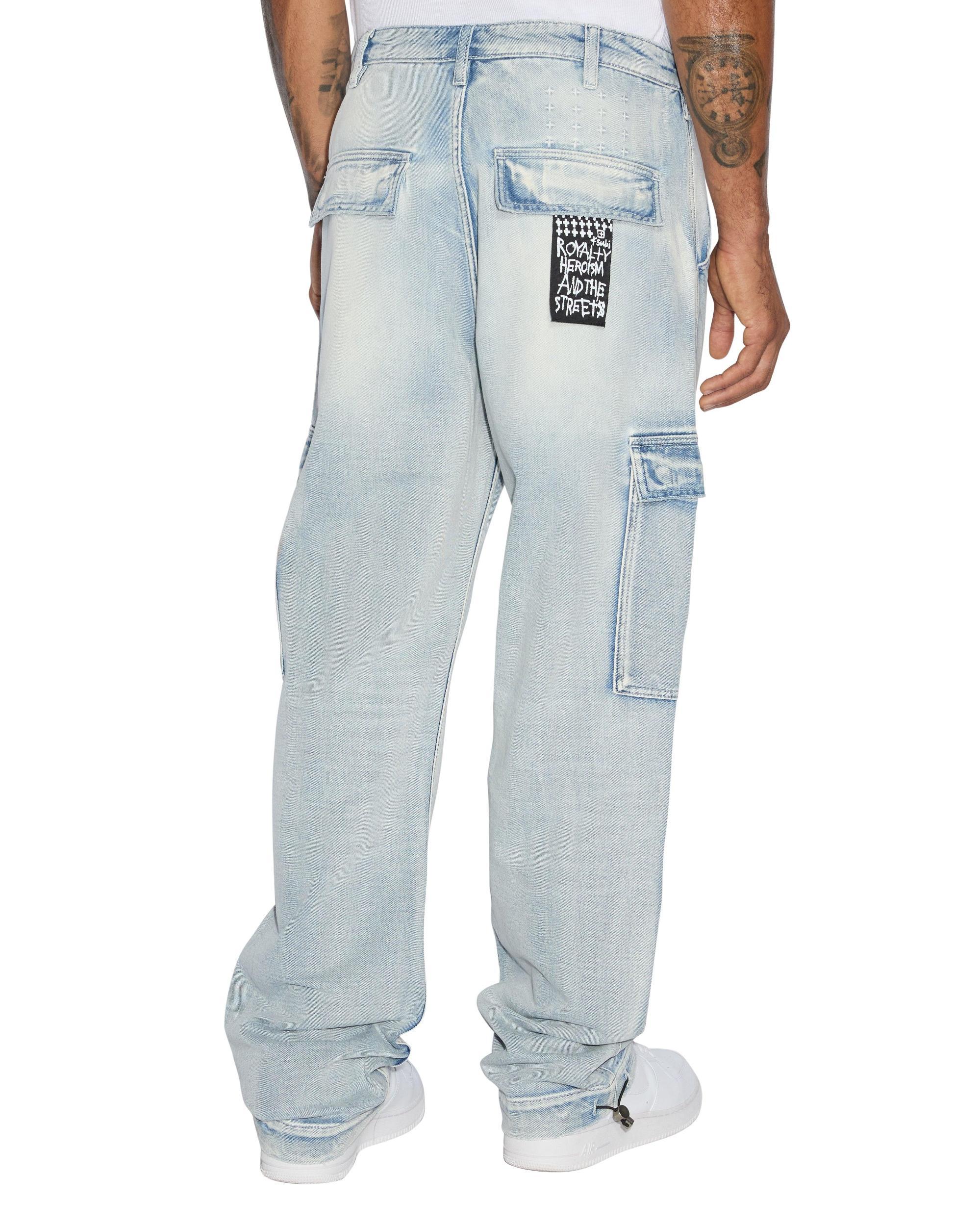 RIOT CARGO PANT BLUE ICE Male Product Image