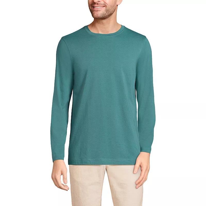 Men's Lands' End Classic-Fit Supima Tee, Size: Small, Tourmaline Product Image