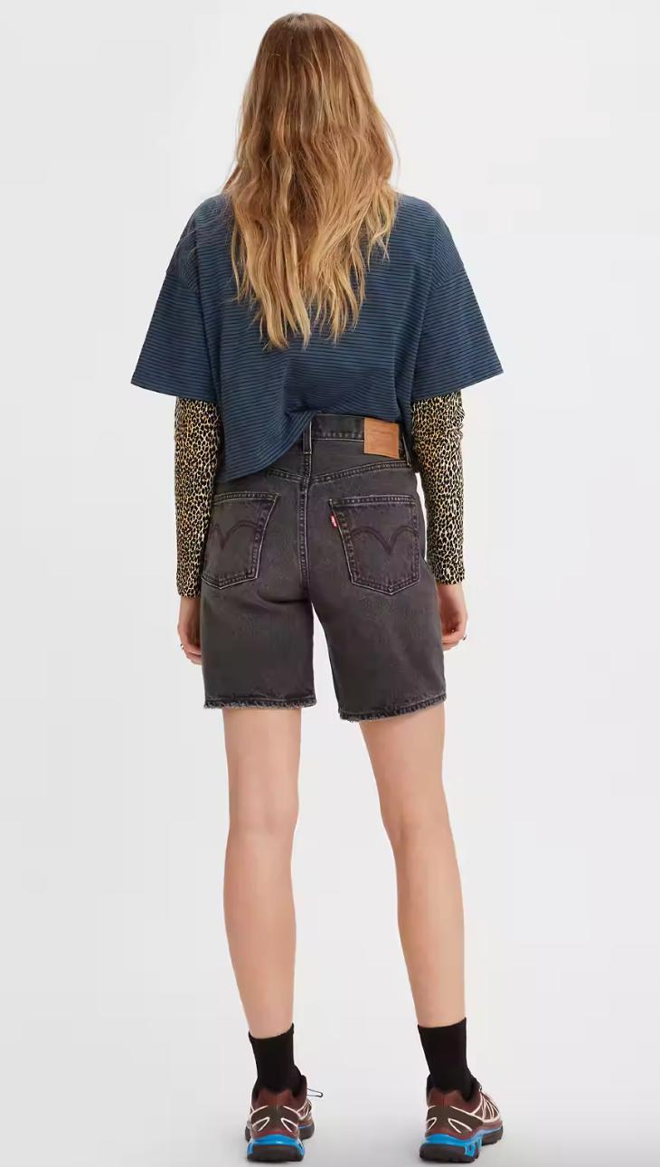 Levi's 501 90s Shorts - Worn in Black Product Image