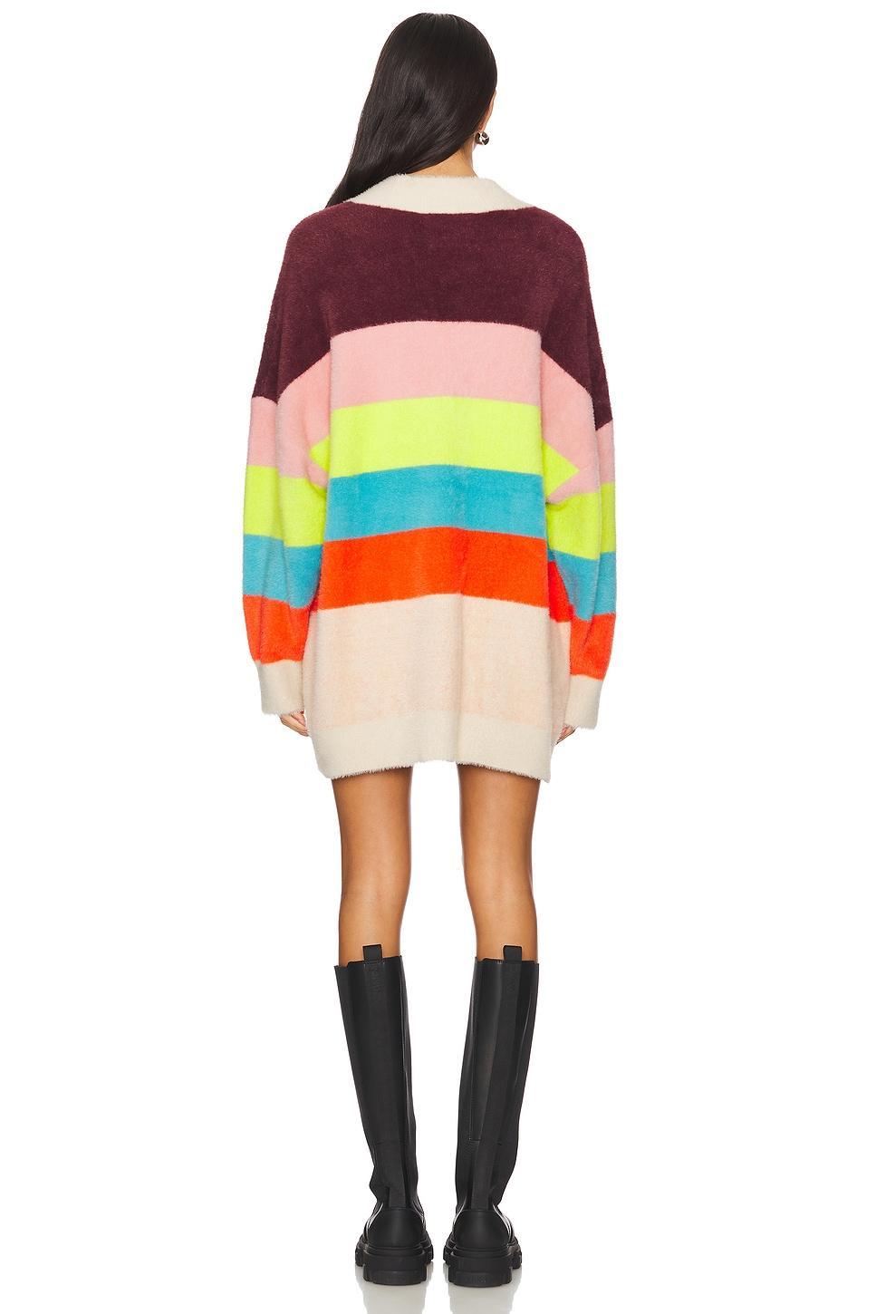 Gaan Striped Furry Cardigan Essentiel Antwerp Product Image