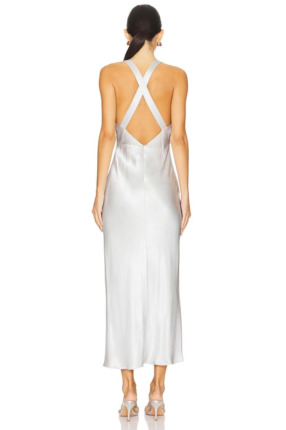 La Lune Plunged Cross Back Midi Dress Shona Joy Product Image