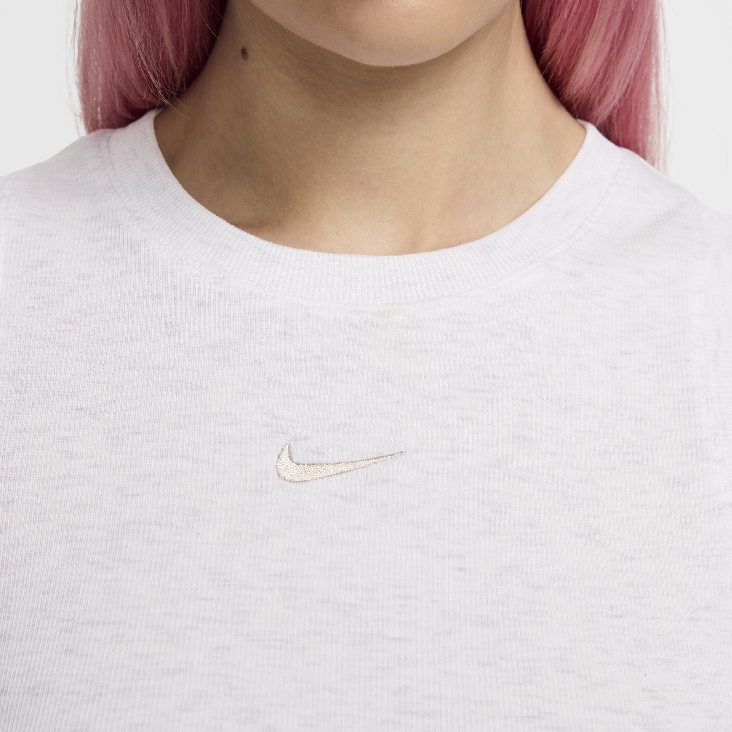 Womens Nike Sportswear Chill Knit Tight Cropped Mini-Rib Tank Top Product Image