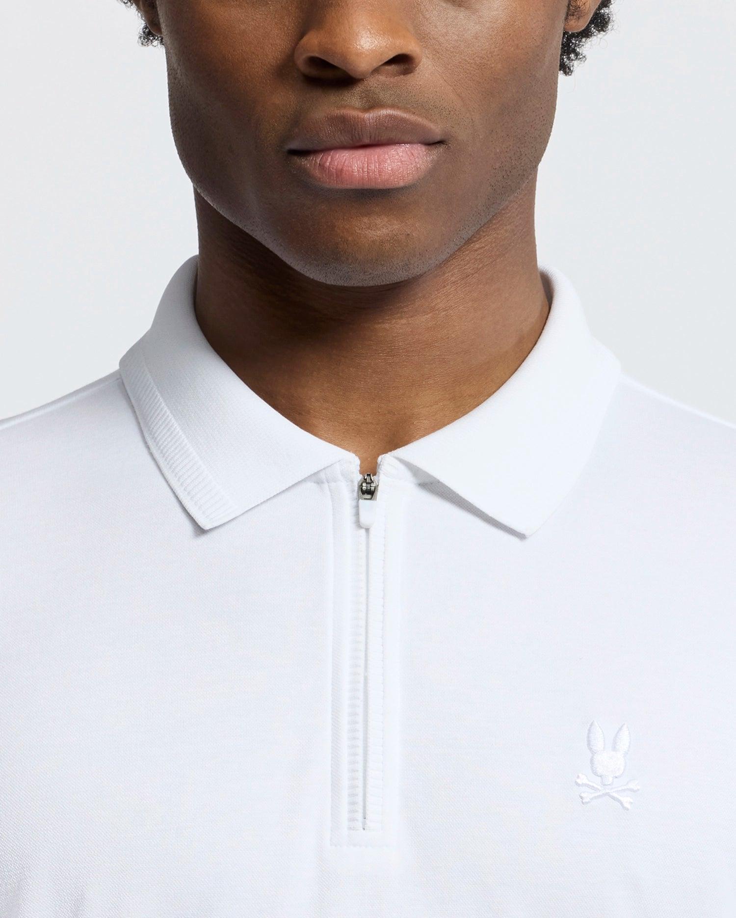 MENS TREVOR PERFORMANCE PIQUE ZIP UP POLO - B6K557F200 Product Image