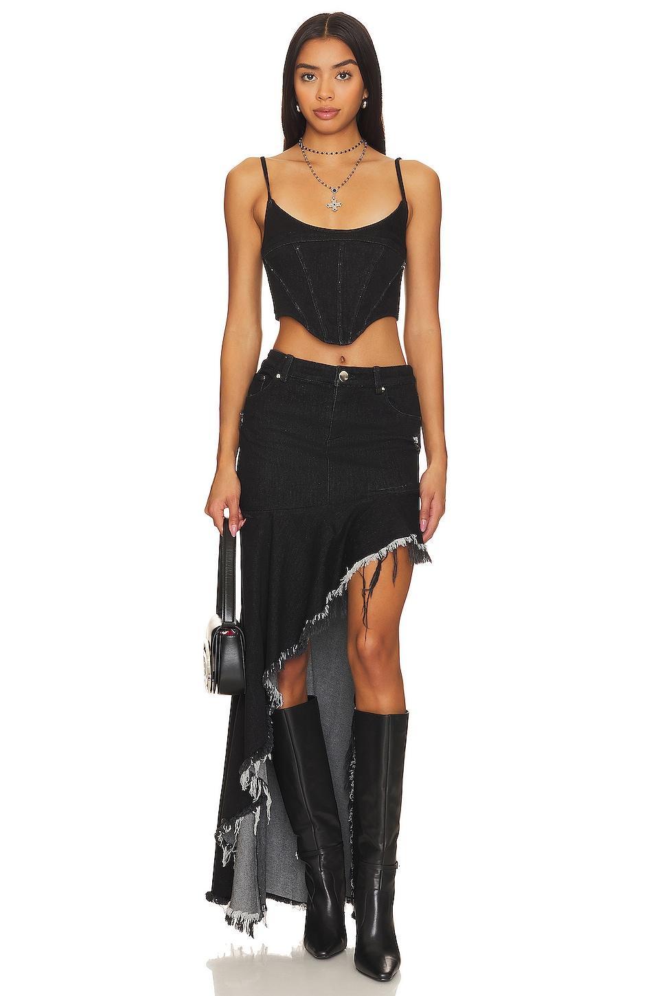 Lucrecia High Low Maxi Skirt h:ours Product Image