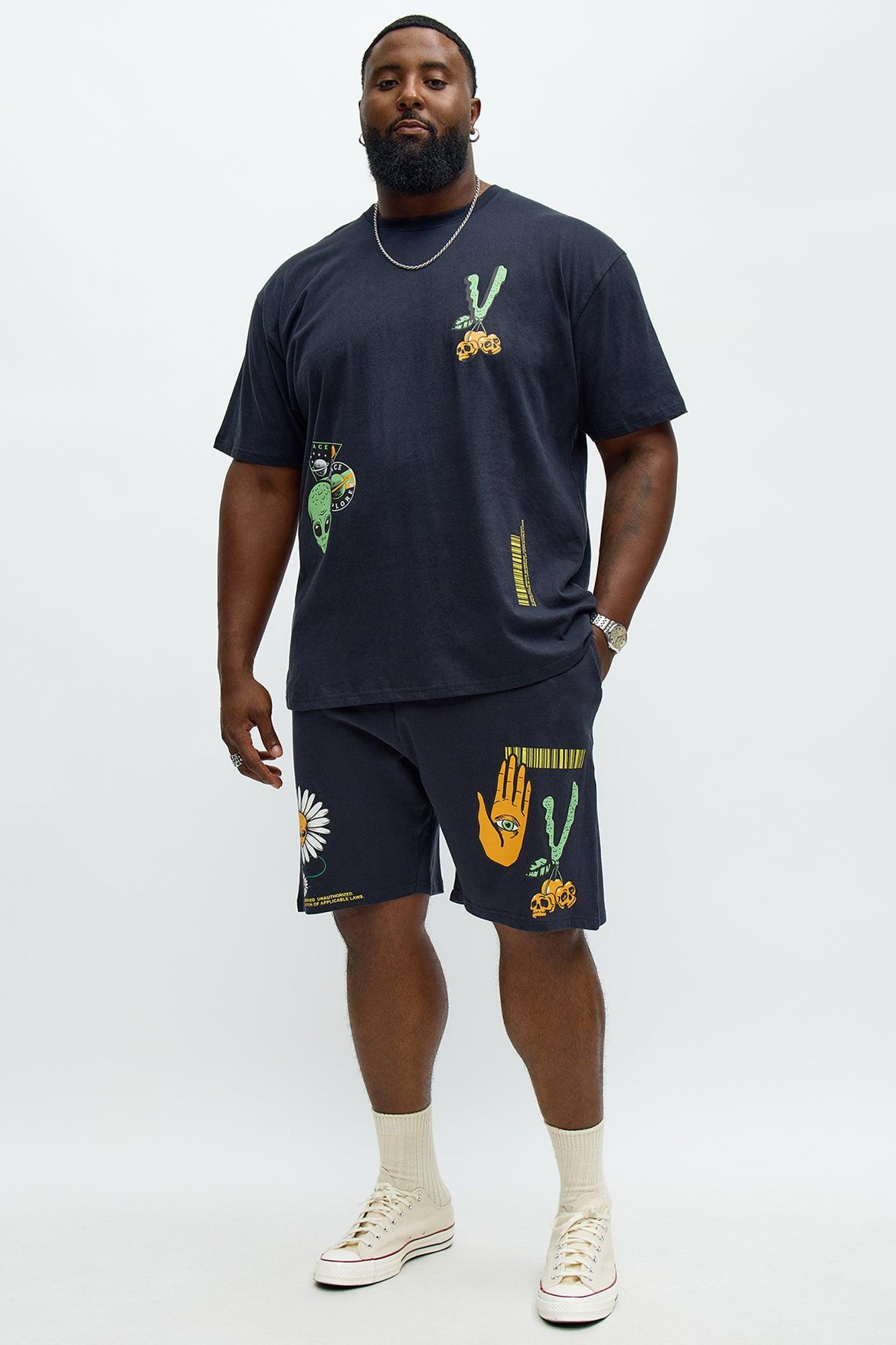 Stack Cash Chase Stars Sweatshorts - Black Product Image